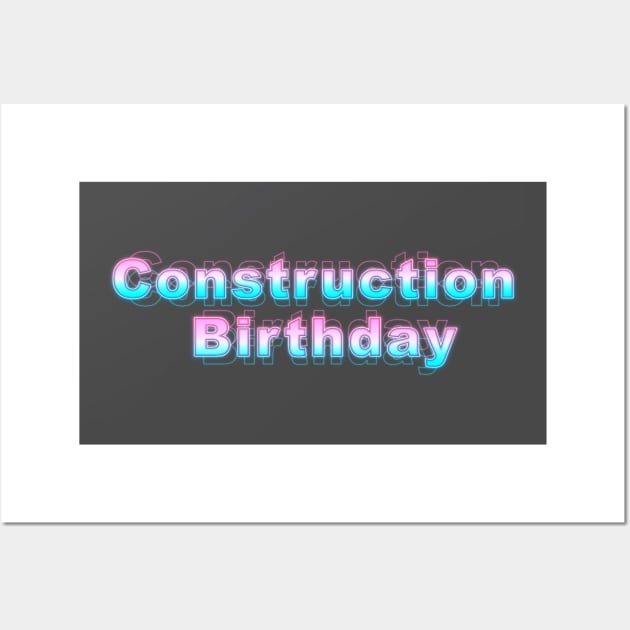 Construction Birthday Wall Art by Sanzida Design